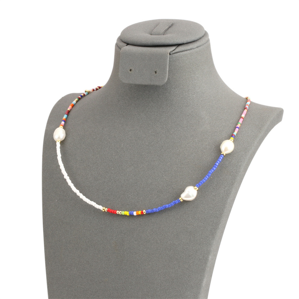 Fashion Multicolor Copper Enamel Necklace 1 Piece