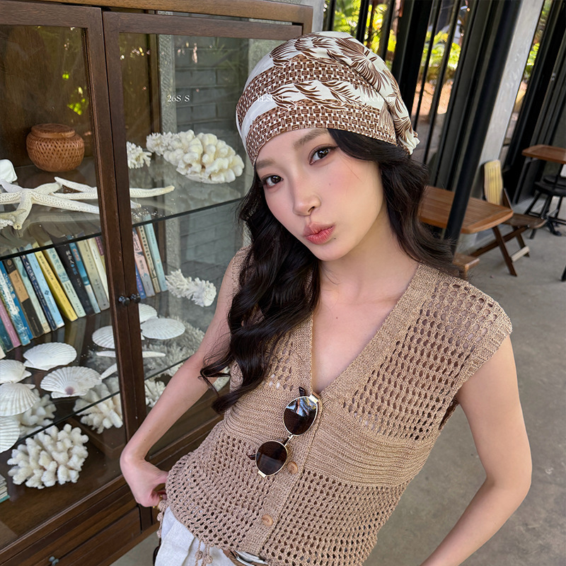 Elsissi Holiday Ethnic Style Tassel Vest for Women 2026 Summer New Versatile Knitted Sleeveless Top