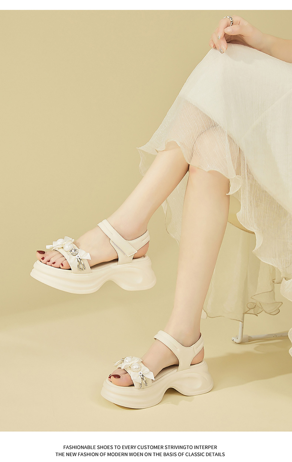 Dép sandal nữ quai chữ V đế dày mềm mại, gót 5 cm, mùa hè 2025 — 4625303118 đen [chiều cao gót 5cm ], 4625303118m màu [gót cao 5cm ] chi tiết 2