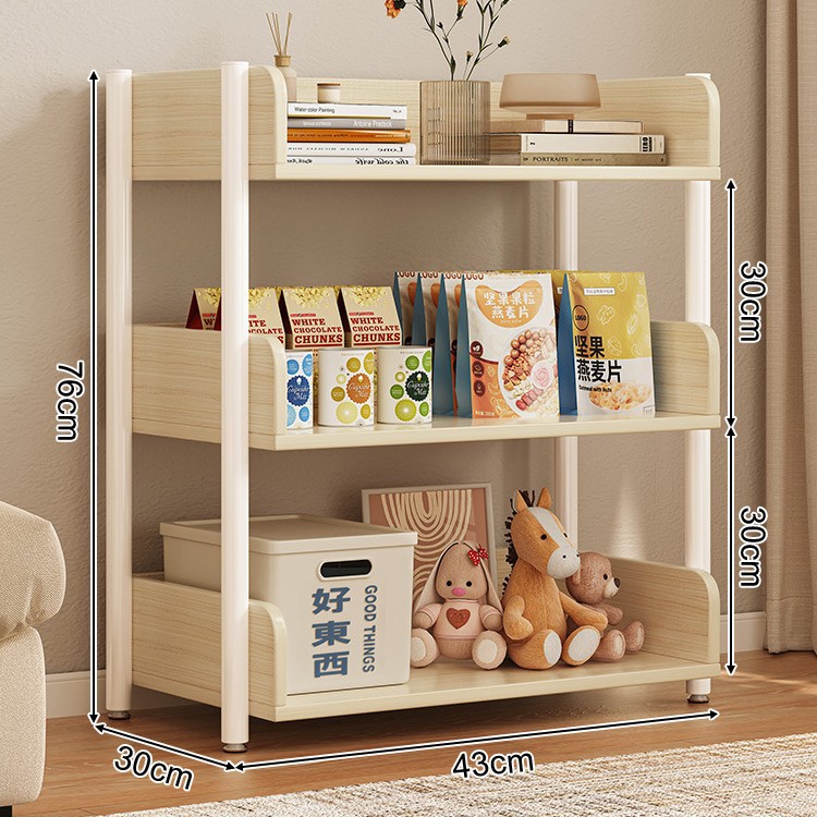 Estante de almacenamiento multicapa estante de almacenamiento de piso simple estante de libros de hierro forjado estante de almacenamiento de sala de estar estante de exhibición estante de biblioteca doméstica