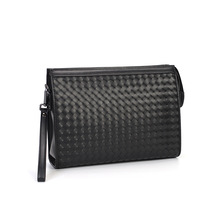 商务男式手工编织手包休闲手拿包男款大容量男士夹包跨境一件代发