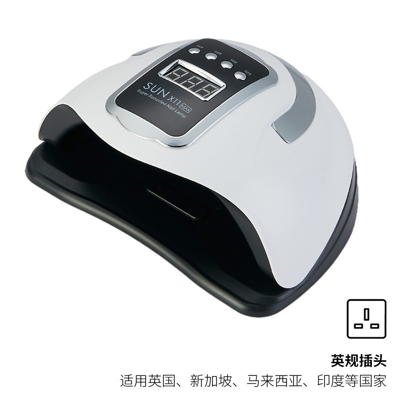 Lámpara inteligente para uñas, máquina de secado rápido de esmalte de uñas en gel, lámpara de fototerapia de 280W de alta potencia, máquina de terapia de luz para curado de uñas, transfronteriza