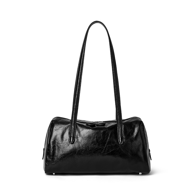 Women's 2024 New Retro Tote Bag, Niche Luxury Underarm Bag, Genuine Leather Large Capacity Commuter Shoulder Bag - Thumbnail 5