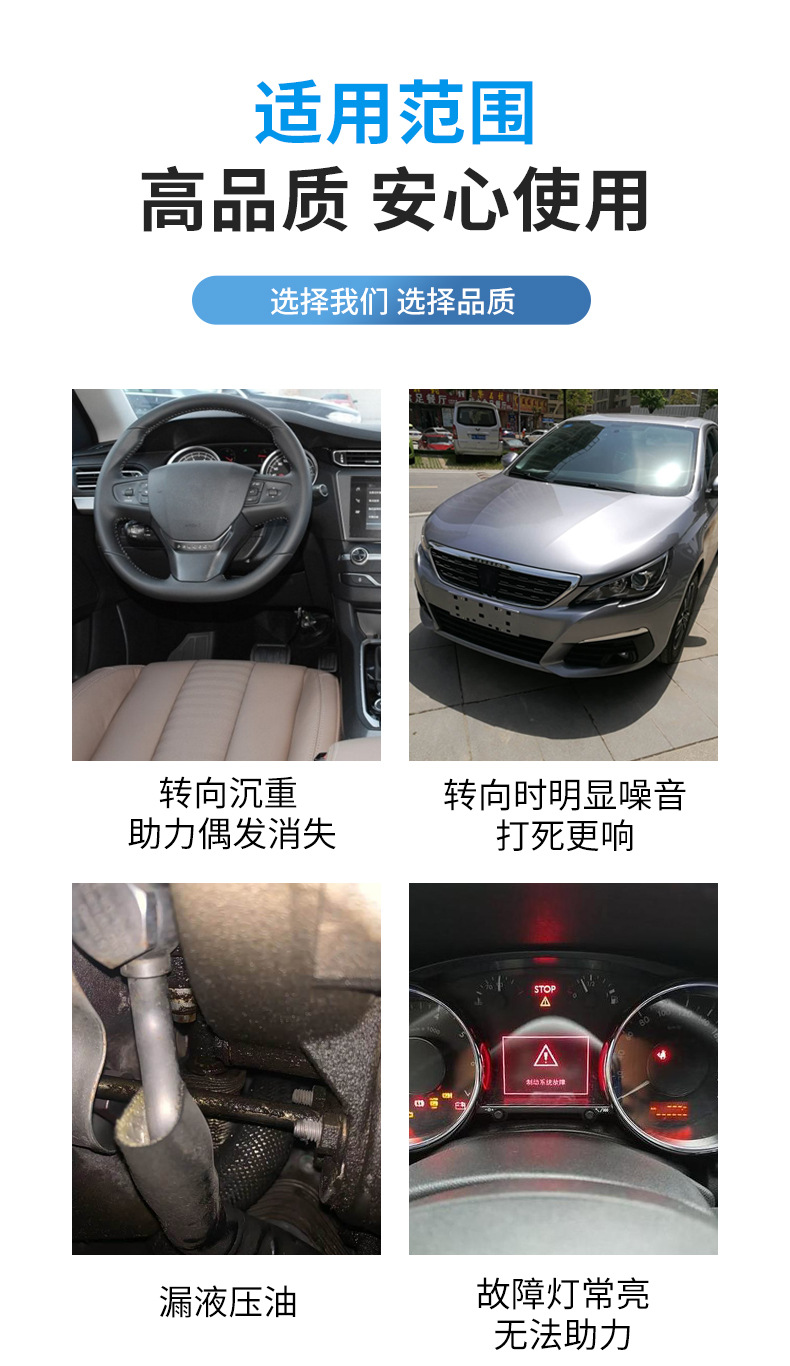 308/Applicable to Peugeot Power Steering Pump, Citroen Car Power Steering Pump, Hydraulic Power Steering Pump Parts, Cross-Border Electric