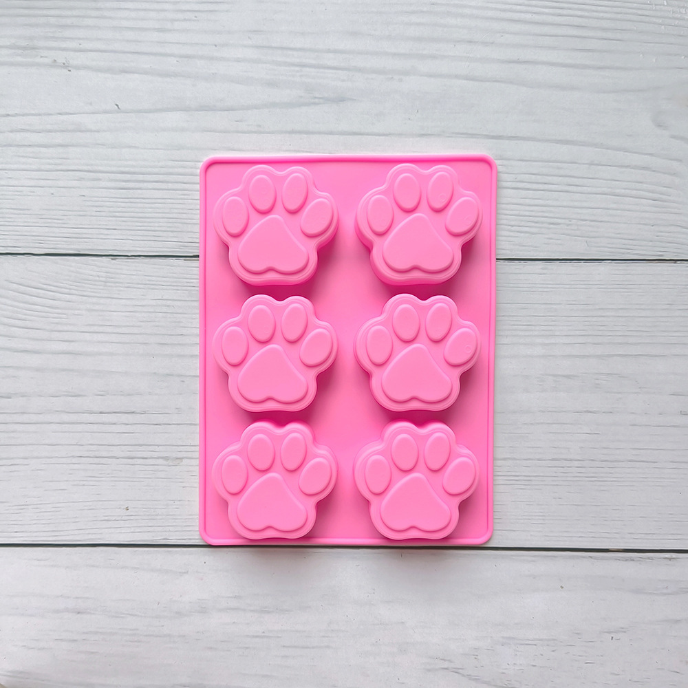 6 garras de gato 315 molde de chocolate de silicona DIY molde de pastel de pudín molde de horneado