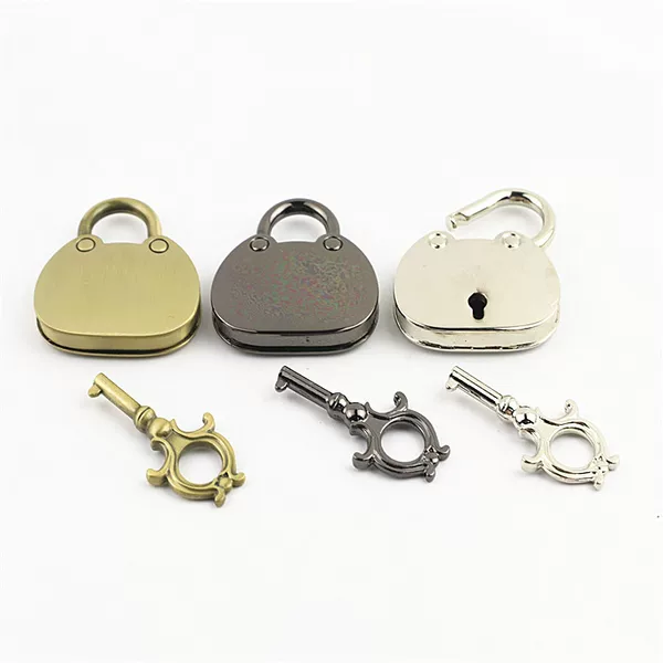 Bag Metal Lock Accessories, Light-Colored Gold and Silver Locks, Hardware Accessories, Decorative Wedding Padlocks, Luggage Locks, Backpack Locks