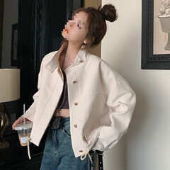 工装短外套女夹克流行感2025今年春秋小个子新款休闲风衣