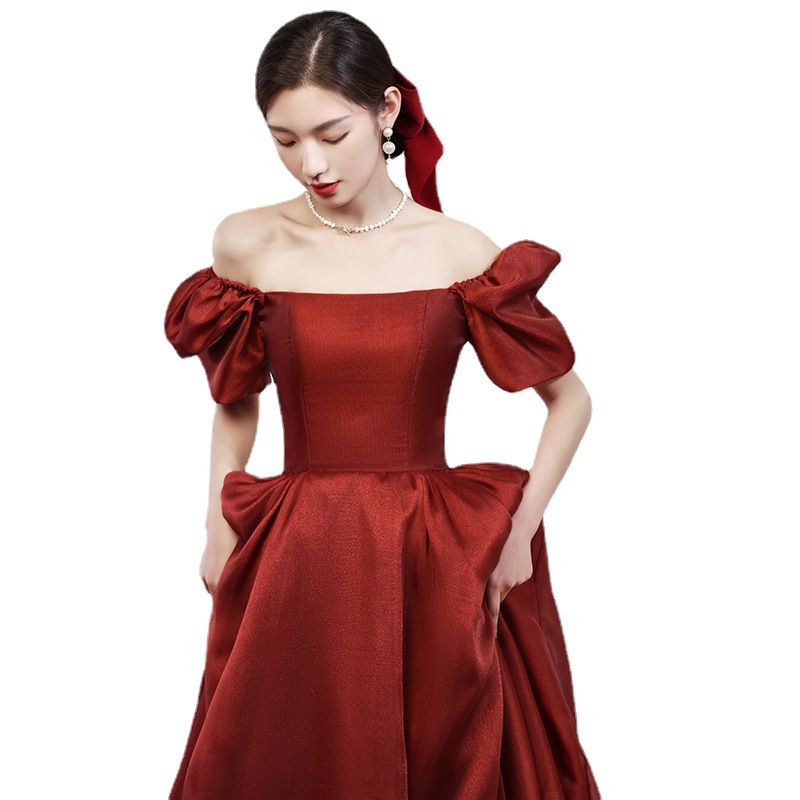 D8852 1490K VÁY ĐẦM LIỀN THÂN DỰ TIỆC NỮ SUCTSI BIG SIZE NGOẠI CỠ TAY PHỒNG MÙA XUÂN THU ĐÔNG DÙNG TRONG LỄ CƯỚI THỜI TRANG NỮ G04 SẢN PHẨM MỚI