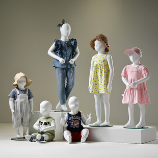 Children's model stand baby sitting model doll clothing props female window children's whole body children's clothing shop model display stand