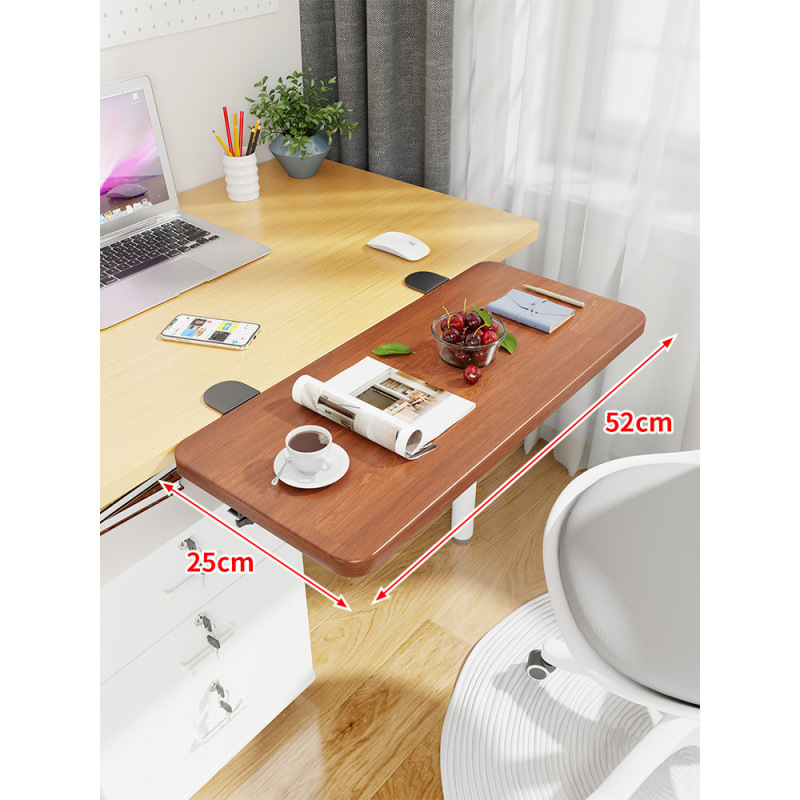 Mesa de escritorio extensión de mano mesa de computadora tablero de escritorio portador de teclado dormitorio tablero de estación de trabajo ensanchado extensión plegable