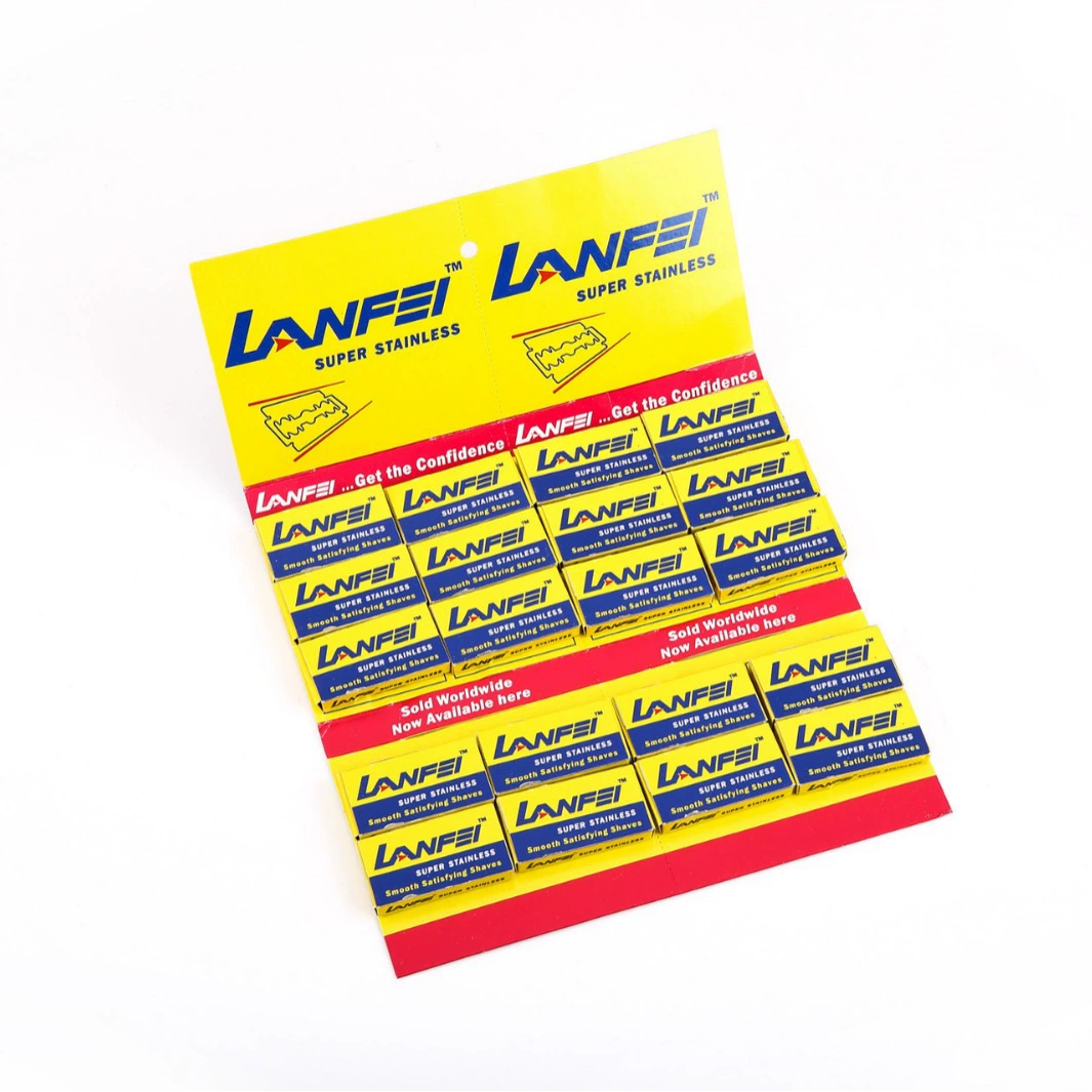 Прямые продажи LANFEI 74 двустороннее лезвие для бритвы старомодное ручное лезвие для бритвы парикмахерские инструменты для парикмахерской