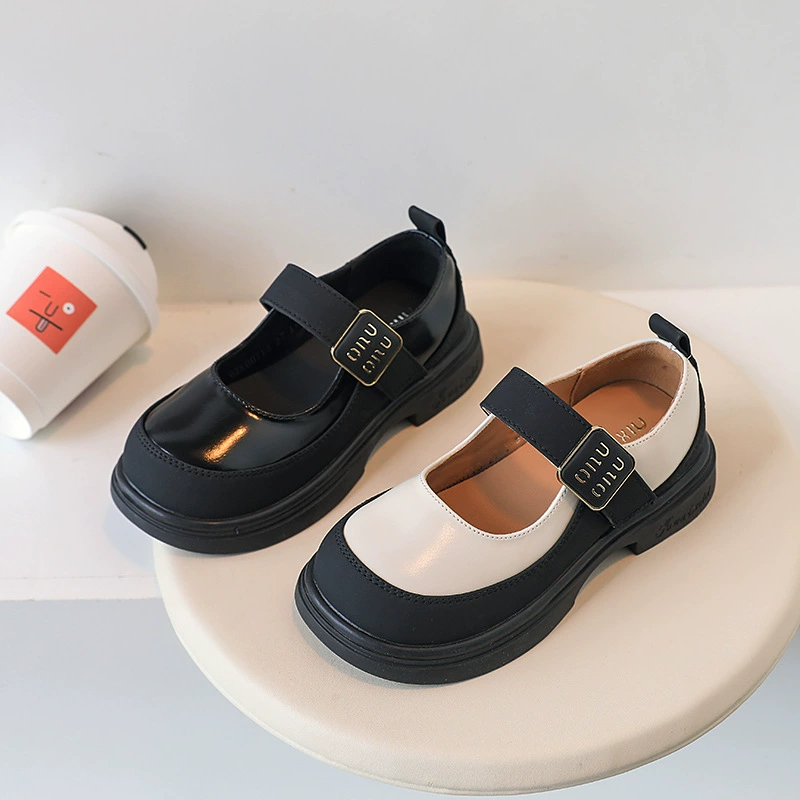 2025 кожаная обувь для девочек, весенняя детская обувь, детская обувь в корейском стиле, модные туфли принцессы для маленьких девочек в тон Мэри Джейн
