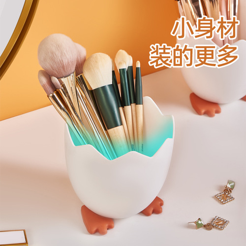 Cartoon pen holder household multifunctional stationery makeup brush storage tube desktop children's color pen marker pen storage shelf