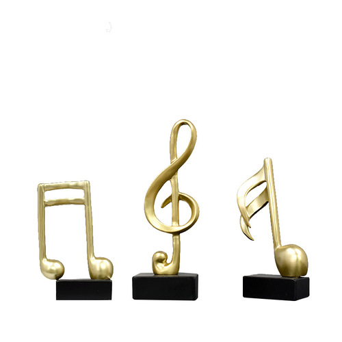 Modern simple music trophy staff notes piano ornaments home decorations piano room crafts gifts