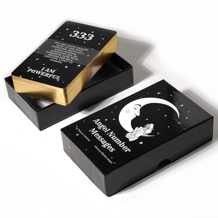 ToyPulse Angel Number Message High-Quality Gold-Stamped Edge Tarot High-End Playing Wholesale Game Cards_voghion.com