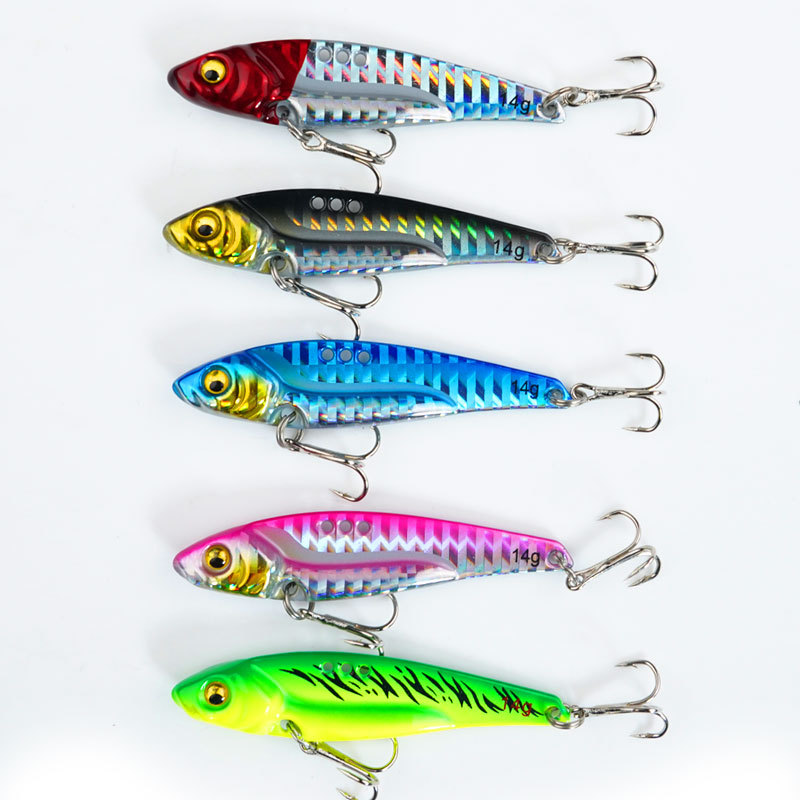 Sinking Metal Blade Baits  Deep Diving Minnow Lures Fresh Water Bass Swimbait Tackle Gear