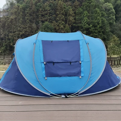 Automatic Speed Boat Tent Çadırlar - blue-double