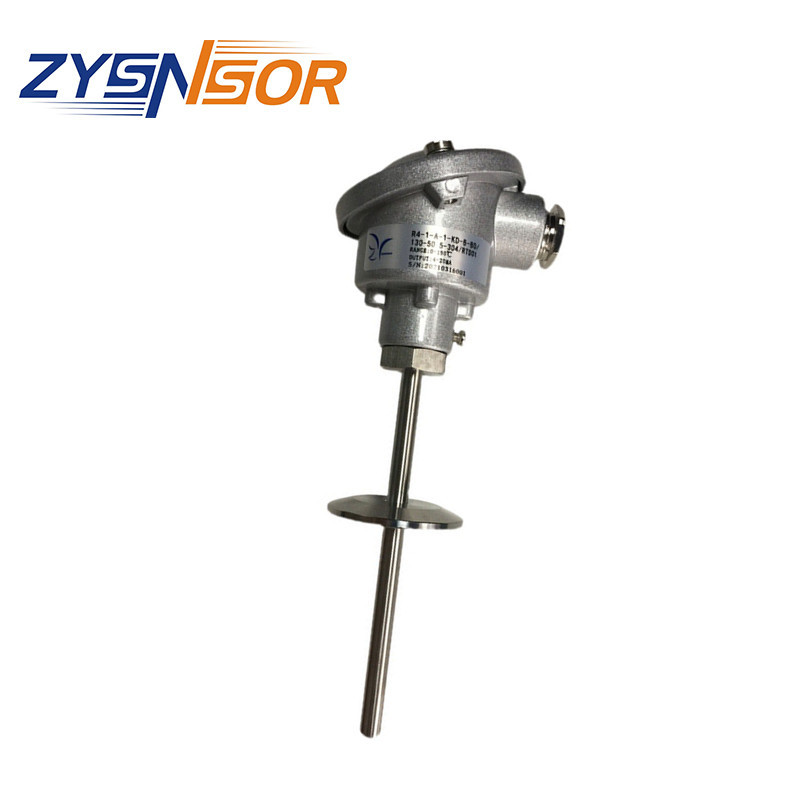 ZYSNSOR 温度传感器  50.5卡盘 配RTD01变送器 管径 管长可选