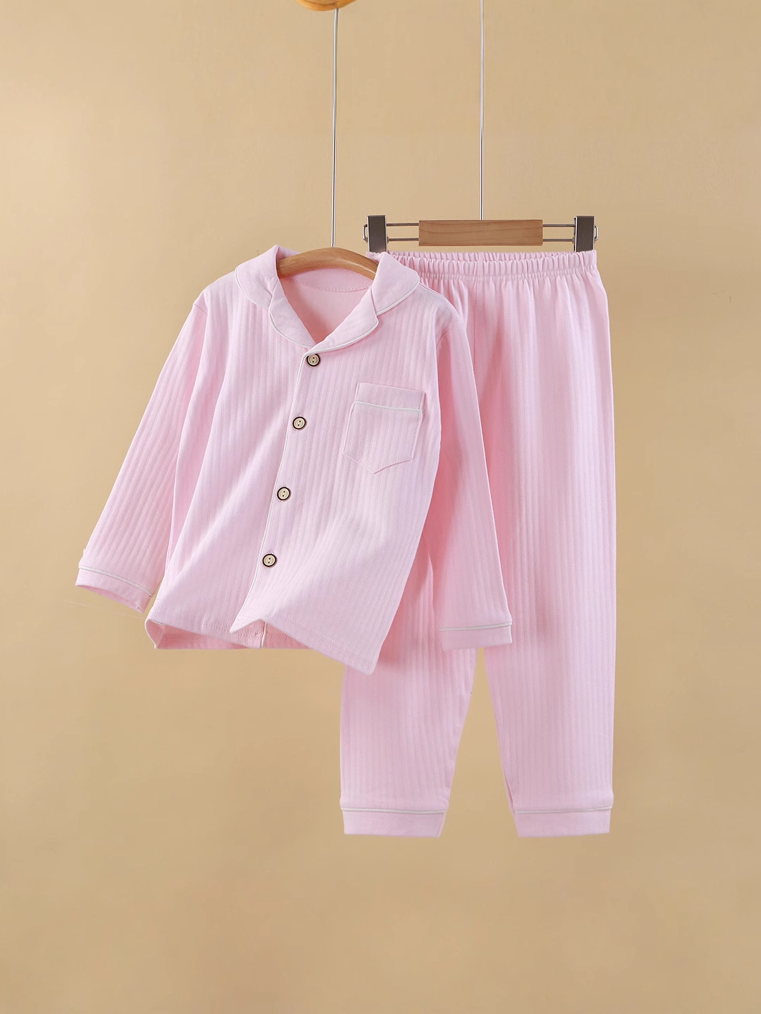 Pajamas de ropa de hogar para niños, camisetas de algodón para niños y niñas, pijamas para niños de otoño y invierno