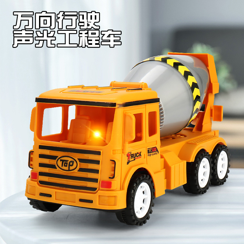 Nueva eléctrico universal mezclador simulación ingeniería vehículo música luz colorida niño coche de juguete puesto al por mayor