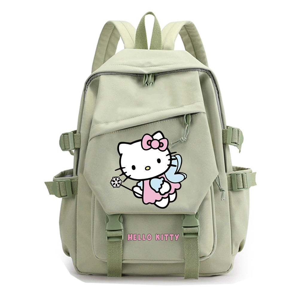 Привет Китти, Hello Kitty, мультяшный школьный рюкзак, вместительный рюкзак, для средней школы