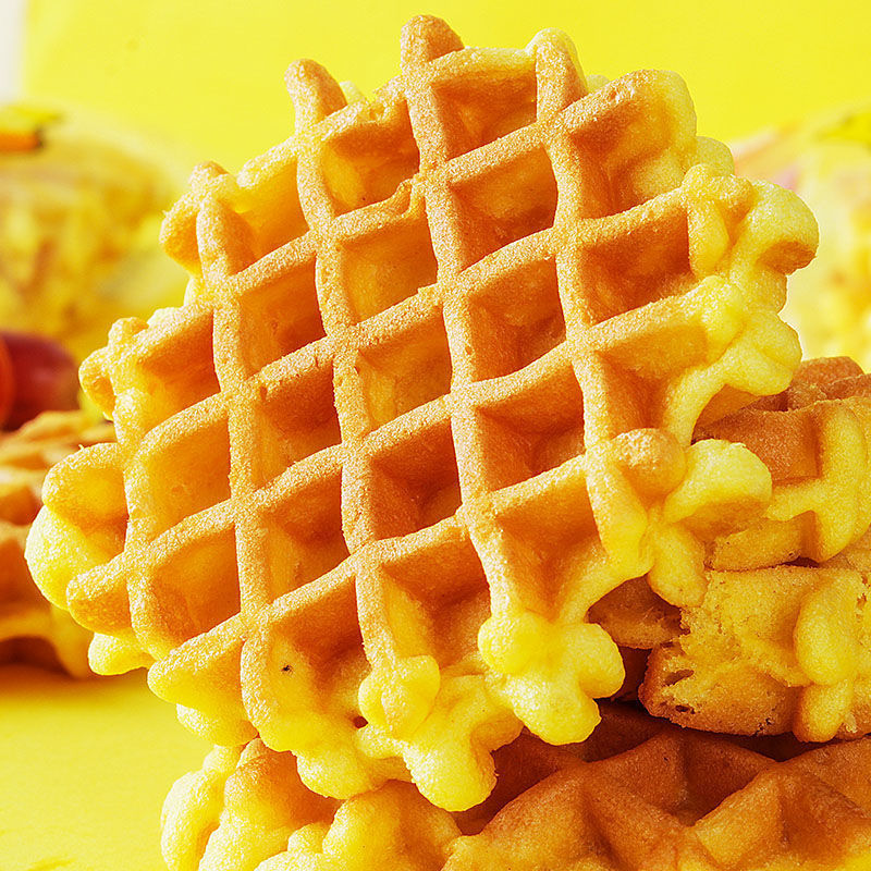 Box wholesale breakfast cookies soft bread cakes snacks meal replacement satiating waffles