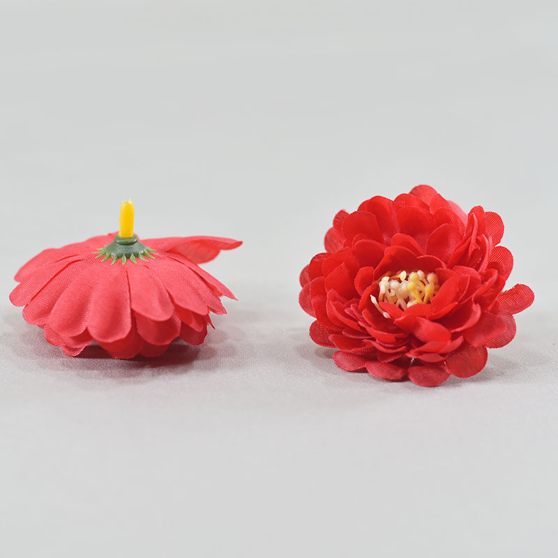 Simulación flor de loto de nieve decoración de boda 6cm brotes de flores bola de flores arco de pino crisântemo cabeza de decoración DIY flores falsas