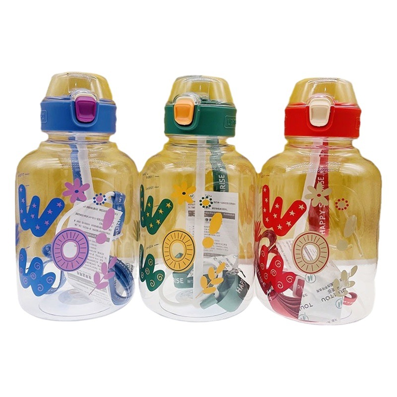 Duomedo 2009 celebridad de Internet gran vientre taza tonelada barril PC plástico estudiante paja taza 1390ml deportes al aire libre hervidor de agua