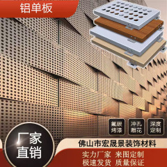 冲孔铝单板幕墙氟碳穿孔铝板雕花艺术门头外墙吊顶造型雨棚
