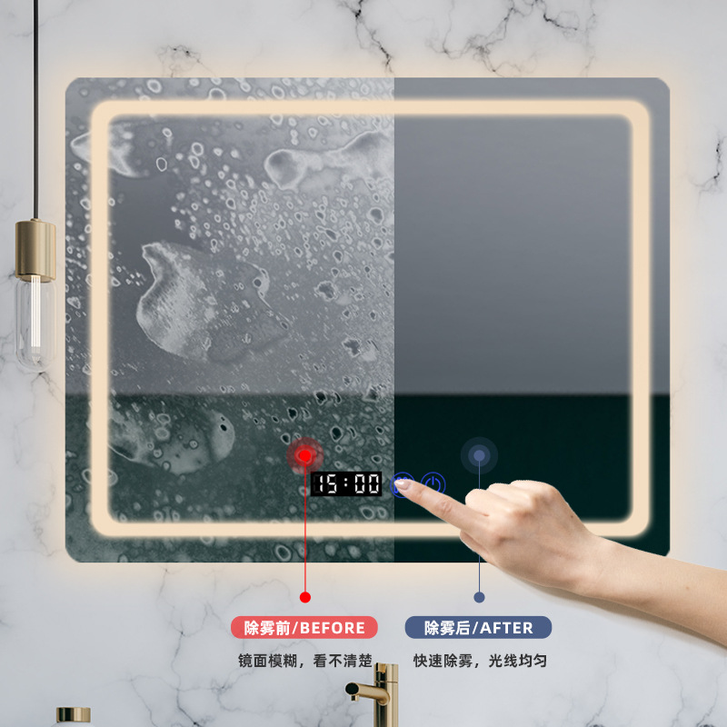 Baño LED espejo largo espejo táctil de baño espejo de pared espejo de maquillaje anti-fog espejo inteligente espejo de baño espejo de inducción inteligente