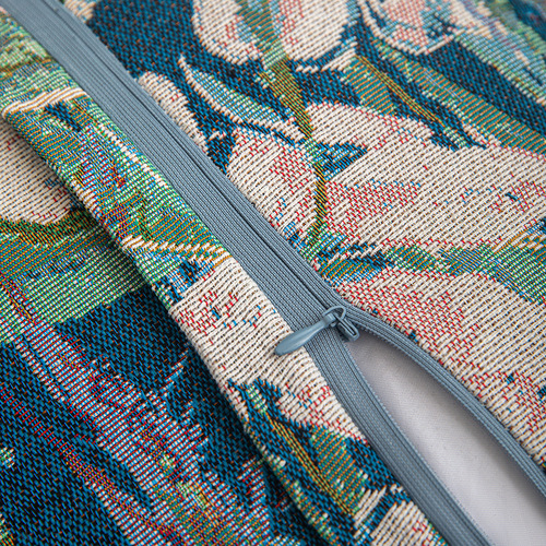 European classical jacquard throw pillow cover oil painting sunflower tassel waist pillow cover living room sofa cushion cushion cover