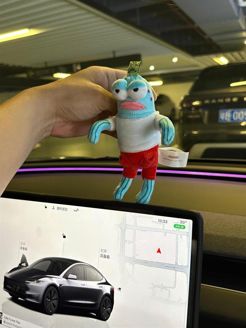 Car Center Console Screen Ornaments Bicchibao Residents Cool Fish Stylish Creative High-End Rearview Mirror Pendant