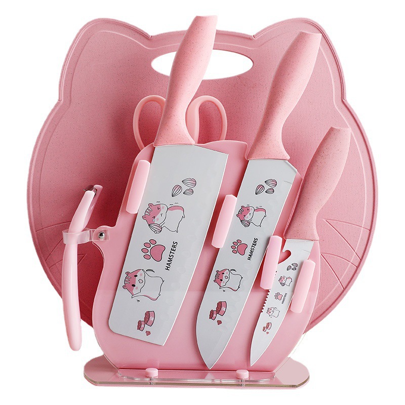 Kit de cuchillos de cocina para bebés 2 - en - 1 Kit de cuchillos de cocina de acero inoxidable