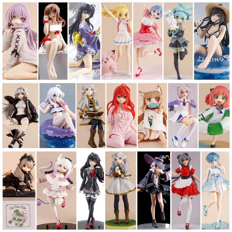 Female Figure Collection White Shirt Rem Aniya Rena Soniko Asuna Yukino Beautiful Girl Two-Dimensional