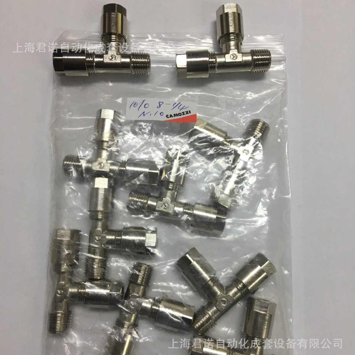 现货 卡套管接头  1010-8-1/4  CAMOZZI  康茂胜  卡套管接头