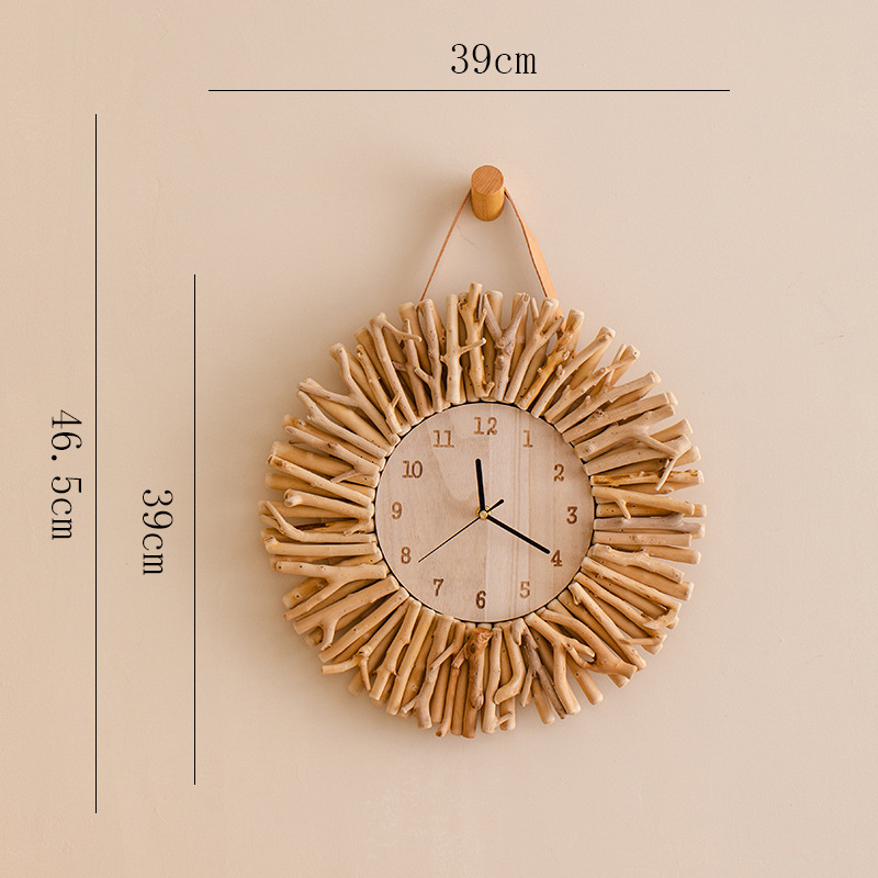 금속 시계 바늘 39cm + 나무 후크