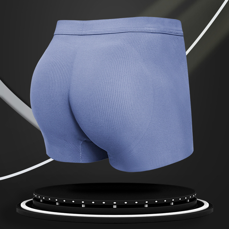 Men's Padded Butt-Lifting Boxer Briefs with Thick Sponge Pads for Enhancing Hips and Buttocks