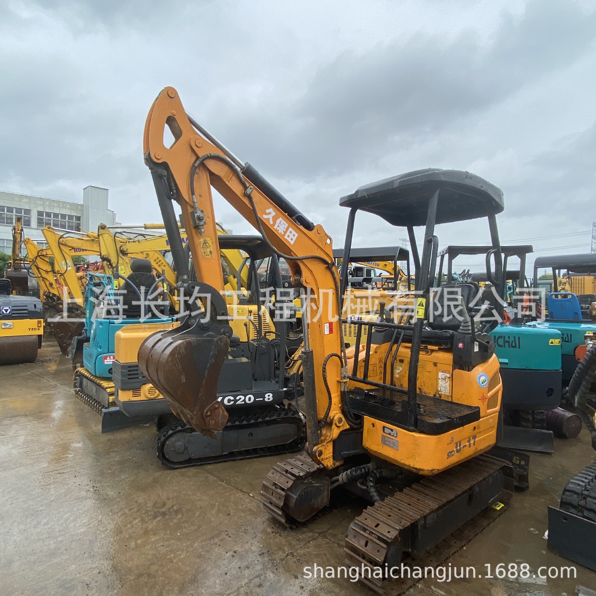 久保田挖掘机U17小挖机 挖土机 微挖小型挖机全地形专业出口