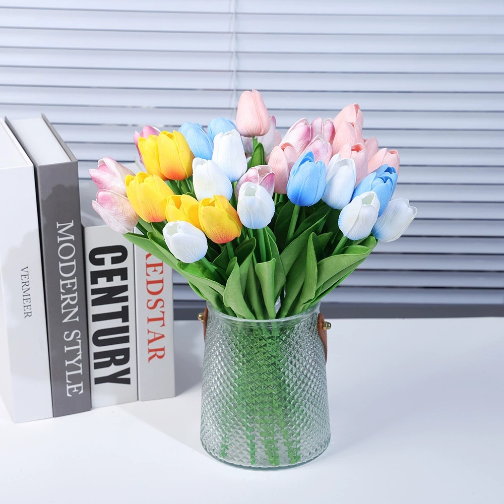 Pu Tulip Calla Lily Home Furnishings Photo Props Scene Layout Cross-Border Labeling E-Commerce Popular Florals