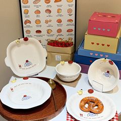 アップルバナナパイセラミック食器高価値フルーツボウル家庭用ライスボウルデザートプレートサラダプレートギフトボックス