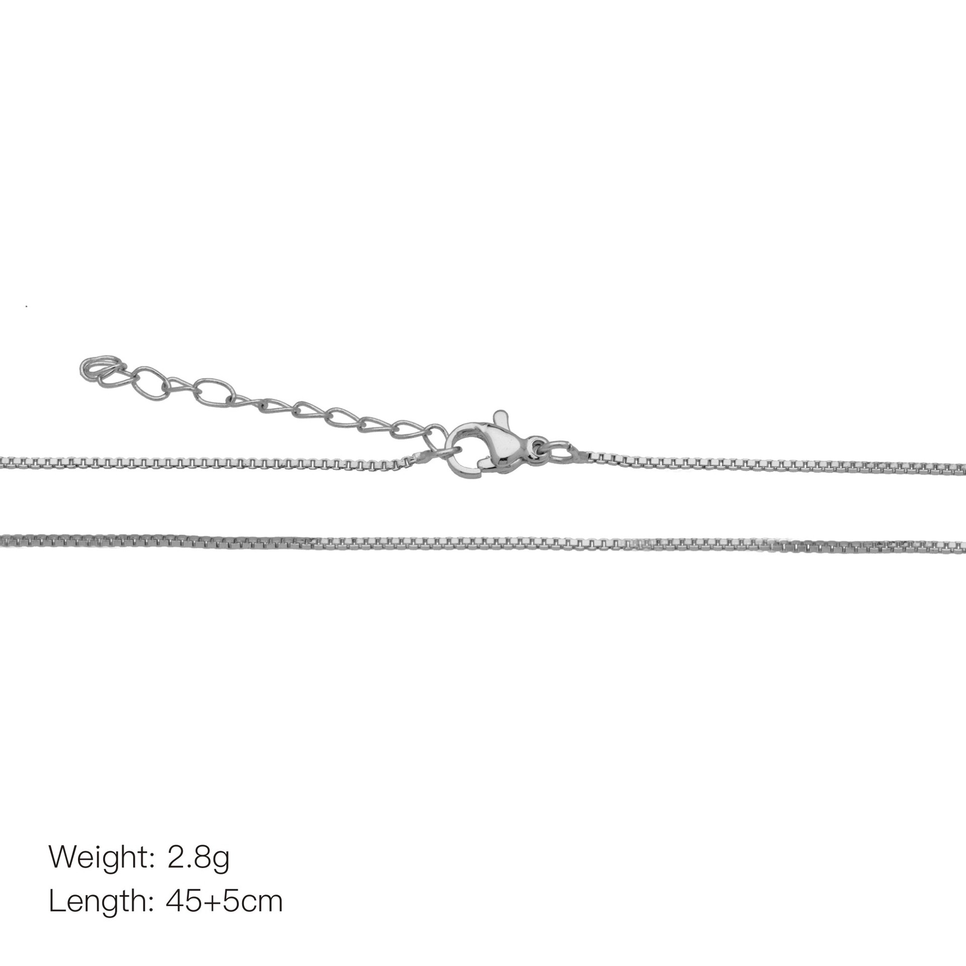 6g Weight 18K Gold Plated Plating Material Necklace Classification Copper Chain Material cable chain, box chain Chain Type 1 Piece Quantity Daily Occasion Copper Material Solid Color Pattern Women's Gender Simple Style, IG Style Style Copper 18K Gold Plated Solid Color Necklace 13