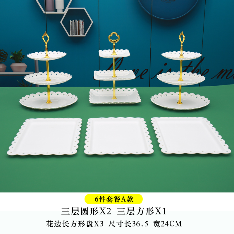 Fiesta de cumpleaños de postres estante de exhibición mesa de comida fría mesa de té bandeja de pasteles de bocadillos estante de postres de boda decoración