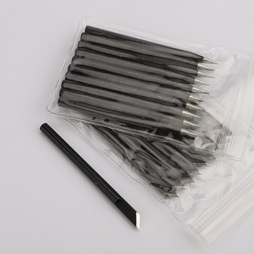 Wholesale External Heating Style Soldering Iron Tips 30W 40W 60W 80W 100W 150W Flat Point Black Chrome Plated Iron Tips
