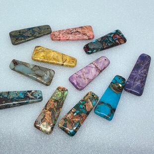 ��Ȼʯ�ۻ���ʯ����42x16x4mm�ο��朵���diy�Ʒ���