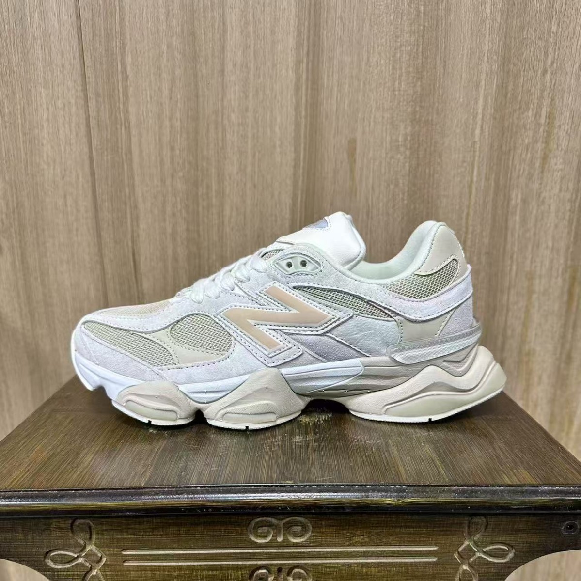 Zapatos Putian nb9060 zapatos de mujer originales puros Millennium Little Elephant Pezuña retro suela gruesa aumentada transpirable y resistente al desgaste zapatos de hombre para correr