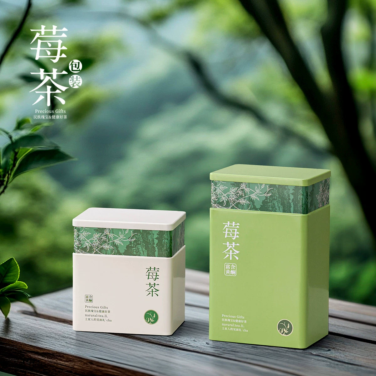 Zhangjiajie Biajian клубничный чай Yongshun плесень чай квадратная банка чайная банка чайная упаковка коробка железная банка универсальная герметичная чайная коробка