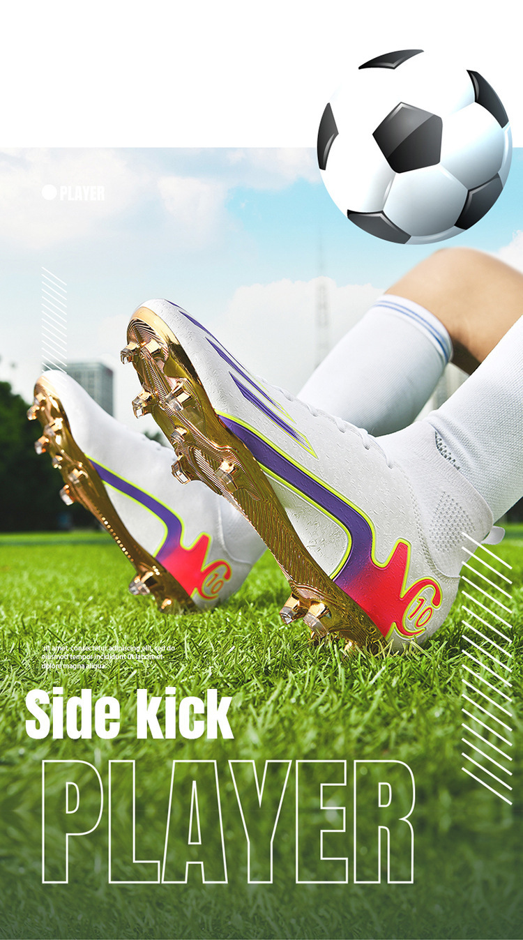 High-top Hallenfußballschuhe Mit Langen Stollen Für Training_voghion.com