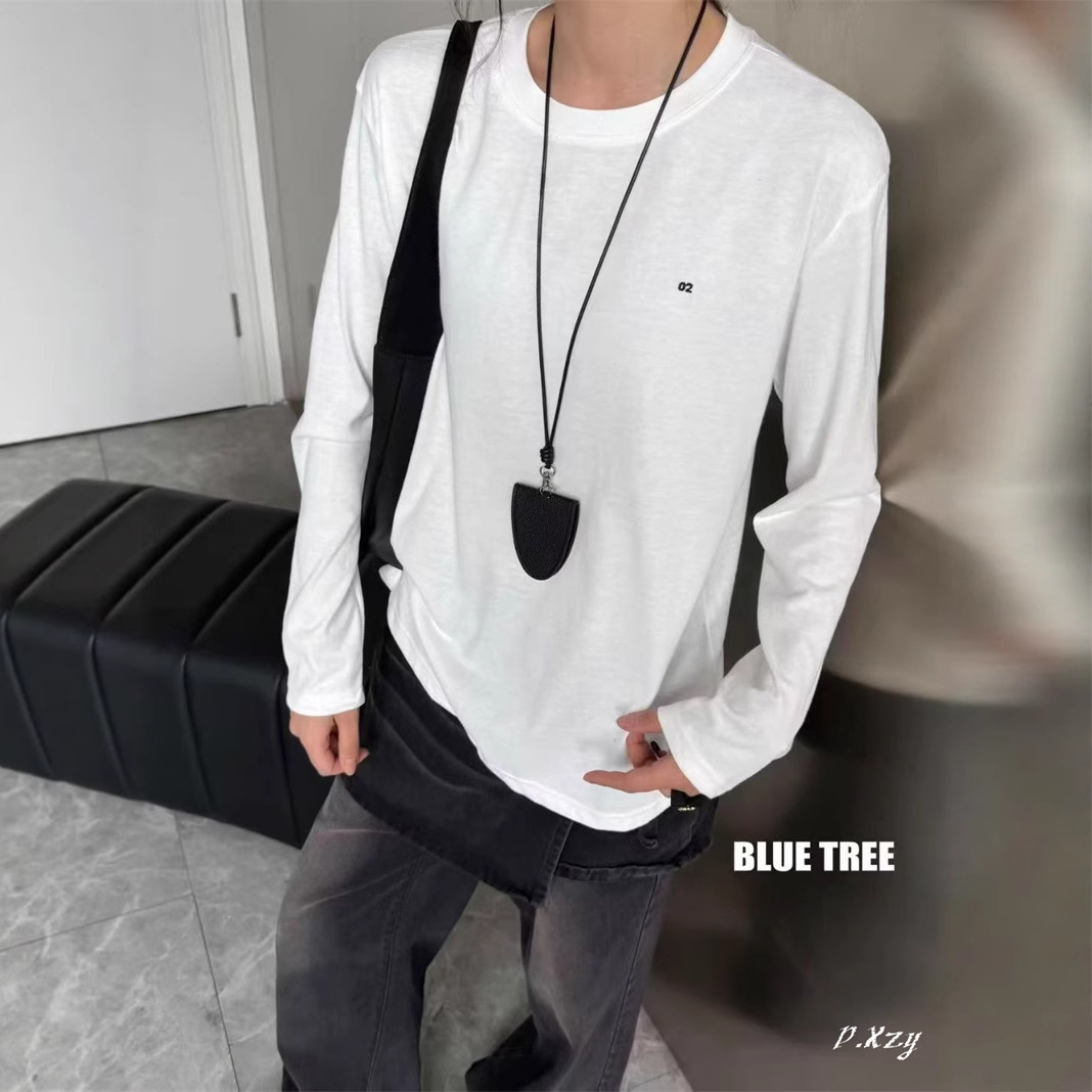 012 BLUE TREE蓝树正品冬季新款慵懒风中长款打底衫女卫衣伴侣潮