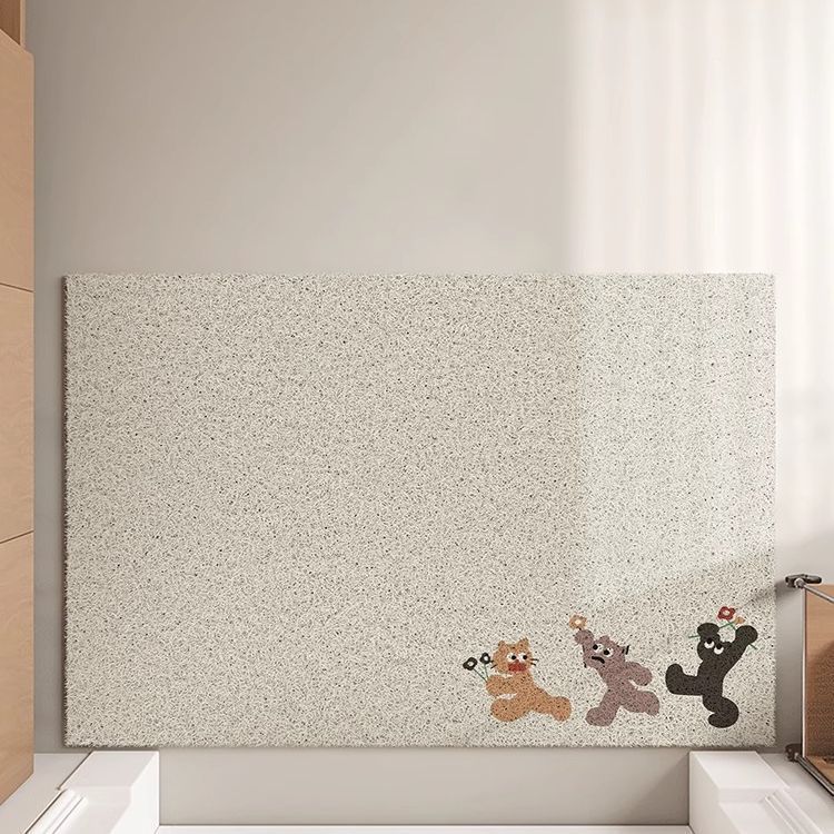 入户门丝圈地垫纯色极简风地门厅玄关门口脚垫子耐脏防滑垫地毯