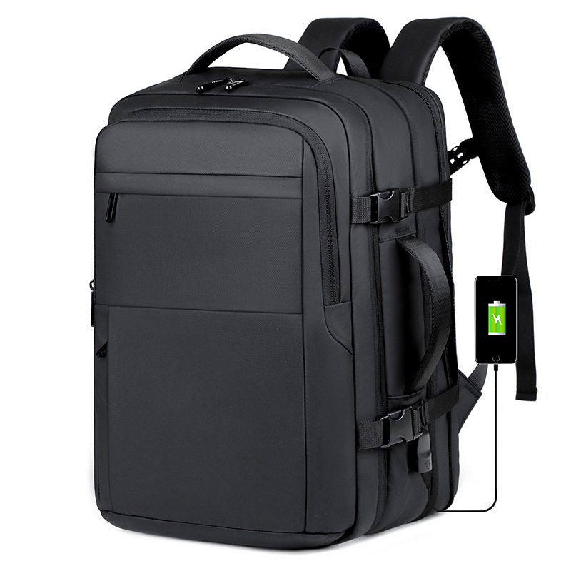 Cross-border expansion backpack for business trips and commuting, large-capacity travel laptop bag, student schoolbag